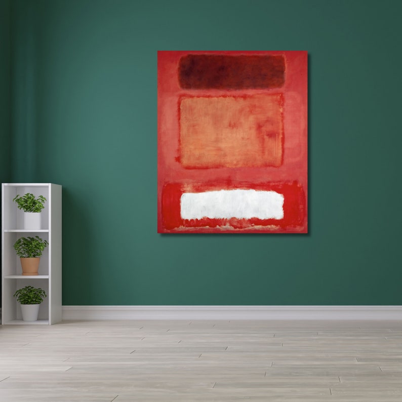 Mark Rothko Canvas Mark Rothko Wall Art Rothko Abstract Etsy