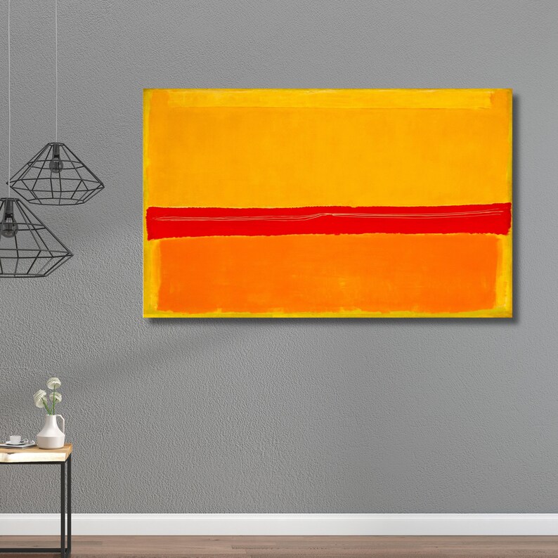 Mark Rothko Canvas, Mark Rothko Wall Art, Rothko Abstract, Rothko