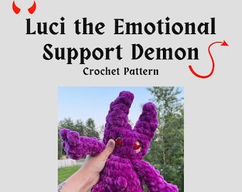 Luci the Emotional Support Demon Crochet Pattern