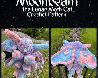 Moonbeam the Lunar Moth Cat Crochet Pattern