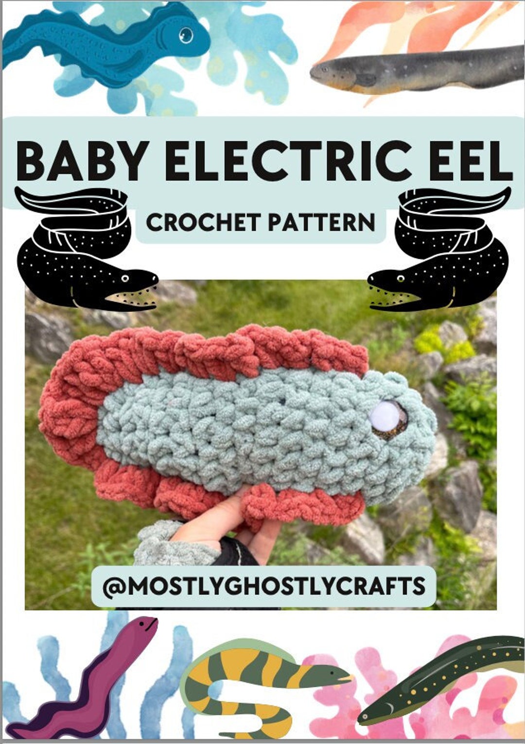 Baby Electric Eel Crochet Pattern - Etsy Australia