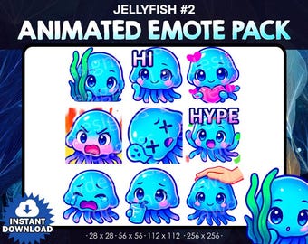 Jellyfish Dance Animated Emote for Twitch Discord Youtube | Funny Cute ...