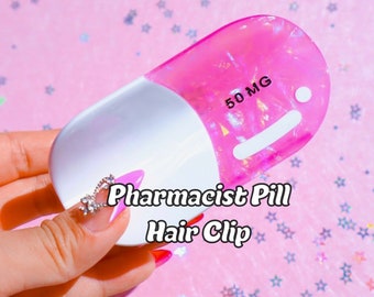 Pharmacist Tech, Doctor, Pill Hair Clip, Pharmacy