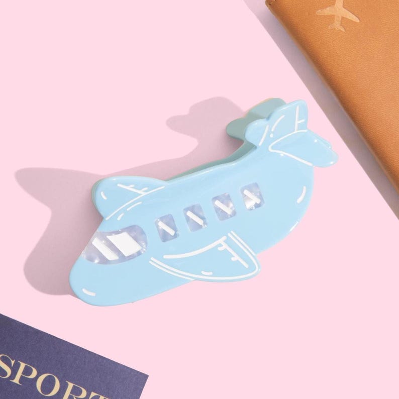 Airplane Hair Clip, Flight Attendant Gift, image 1