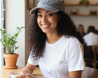 Bling Baseball Cap - Lt. Grey