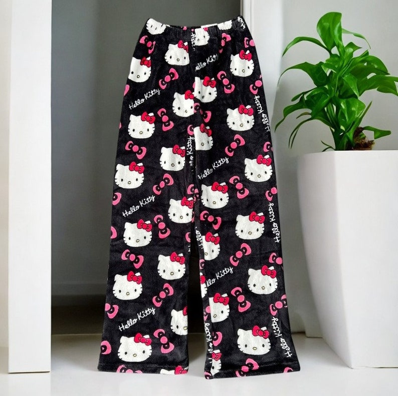 Hello Kitty Pajamas Cute Sanrio Sleepwear Sanrio Pyjamas Etsy Norway