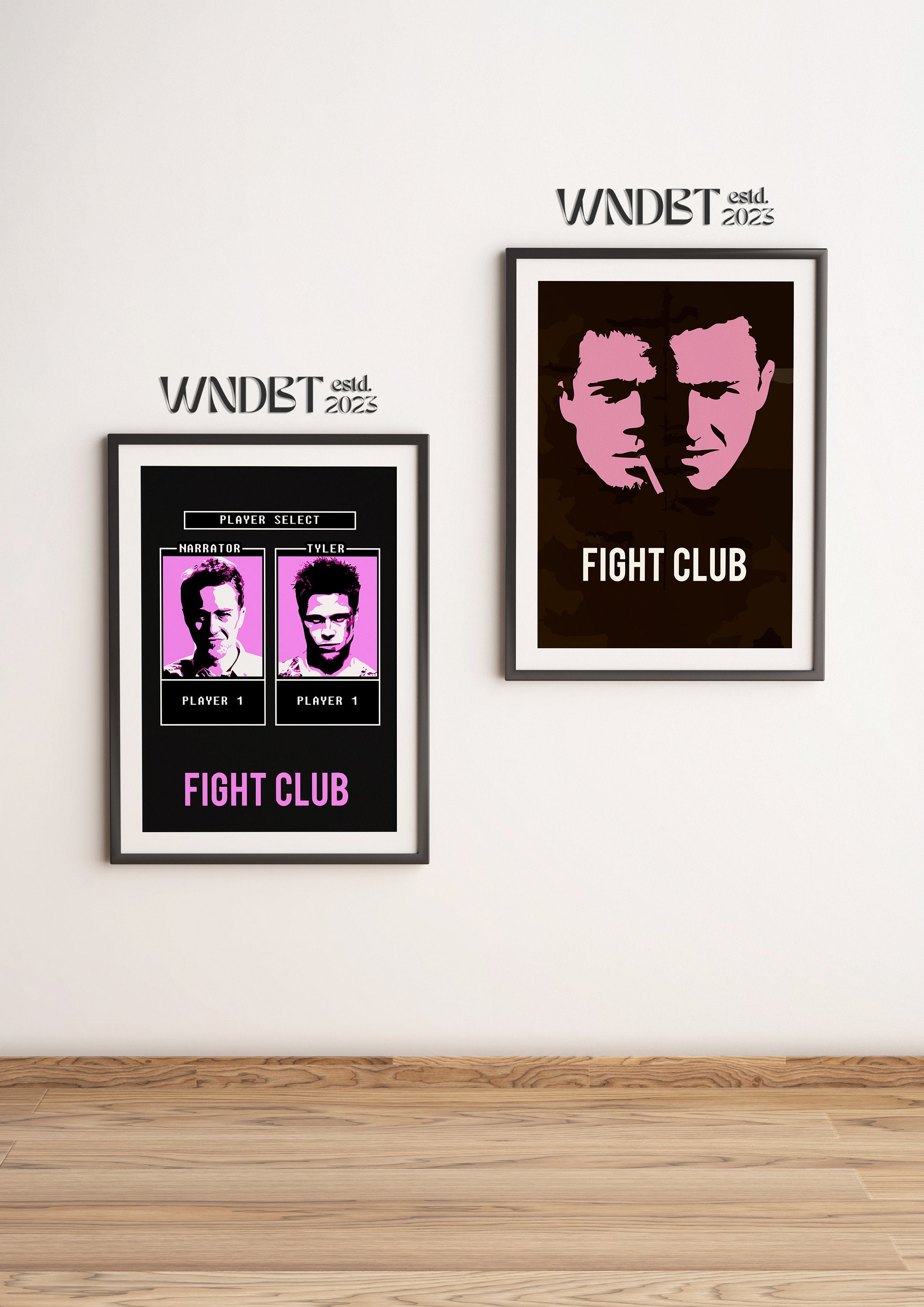 Discover PRINTABLE FULL HD Fight Club Poster, 600 Dpi Resolution, Movie Poster, Hand-Drawn Style, Room Decor, Home Decor, Digital Poster, Brad Pitt