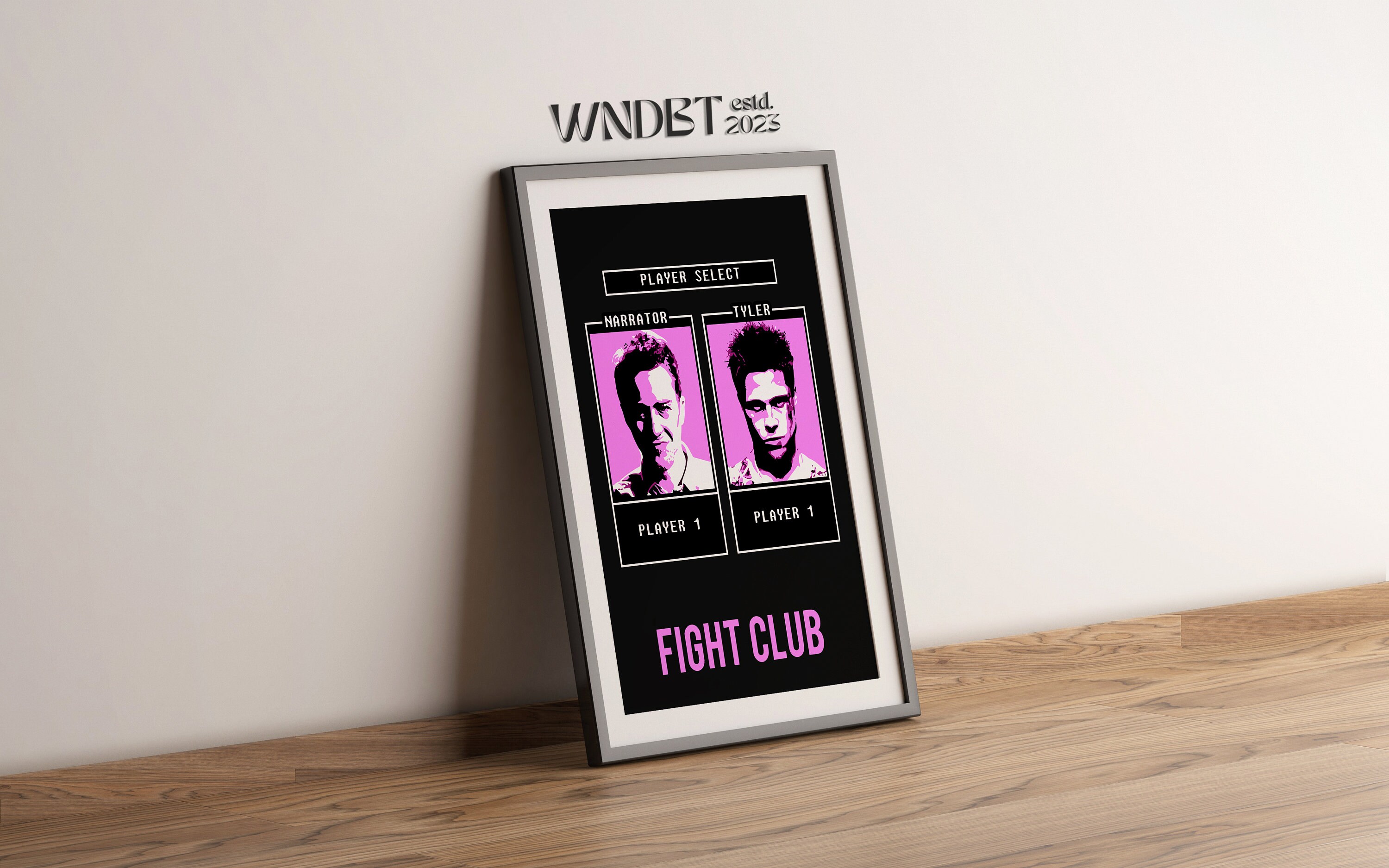 Discover PRINTABLE FULL HD Fight Club Poster, 600 Dpi Resolution, Movie Poster, Hand-Drawn Style, Room Decor, Home Decor, Digital Poster, Brad Pitt