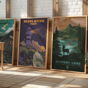 Póster The Long Dark en FULL HD, tres en uno, resolución de 600 ppp, paquete completo, póster de juego, estilo dibujado a mano, póster de regalo digital para decoración de habitación