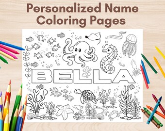 Fall Customizable Coloring Pages for Kids Personalized Halloween ...