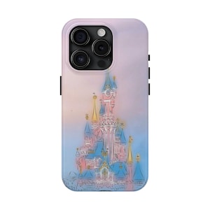 Pastel Disney Castle Phone Case iPhone & Samsung – Cute Magical Fairytale Cover, Gift Idea