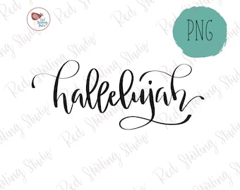 Aleluya PNG, Sublimación de Aleluya, Diseño de sublimación cristiana, PNG dibujado a mano, png religioso