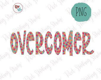 Overcomer PNG, Chrześcijański projekt sublimacji, Overcomer Sublimacja, Religijny PNG