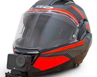 Suporte de queixo LS2 Valiant 2 FF9100 para GoPro | Suporte para câmera de ação em capacete de motocicleta