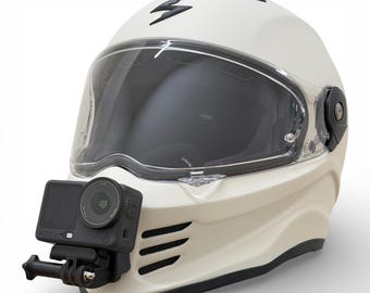 Soporte de mentón Scorpion Covert-FX para GoPro | Soporte para casco de motocicleta con cámara de acción
