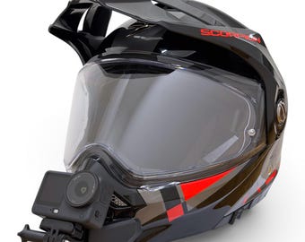 Suporte de queixo Scorpion ADX 2 para GoPro | Suporte para capacete de motocicleta com câmera de ação