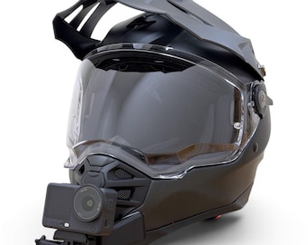 Suporte de queixo Scorpion ADF-9000 Air para GoPro | Suporte para capacete de motocicleta com câmera de ação