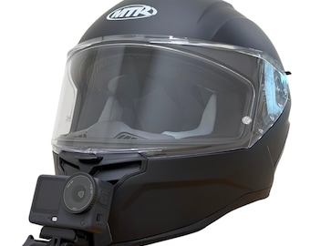 Suporte de queixo MTR 14-S EVO para GoPro | Suporte para capacete de motocicleta com câmera de ação