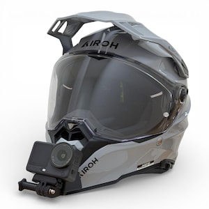 Soporte de mentón Airoh Commander 2 para GoPro | Soporte para casco de motocicleta Action Cam