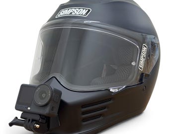 Suporte de queixo Simpson Speed para GoPro | Suporte para capacete de motocicleta com câmera de ação