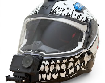 Suporte de queixo NEXX SX.100 para GoPro | Suporte para capacete de motocicleta com câmera de ação