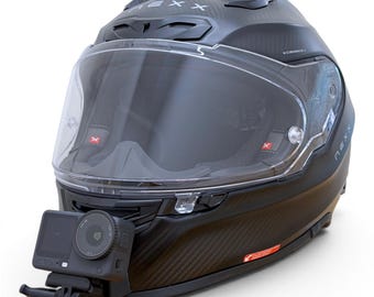 Suporte de queixo NEXX X.R3R para GoPro | Suporte para capacete de motocicleta com câmera de ação