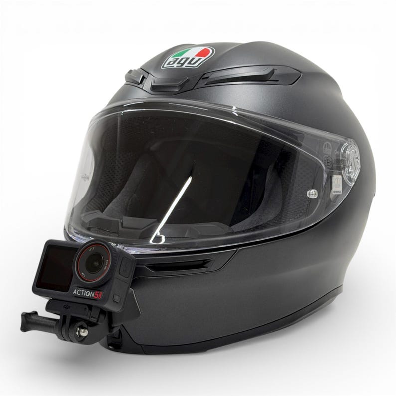 Support de mentonnière AGV K6 S pour GoPro | Support de casque moto pour caméra d'action image 1