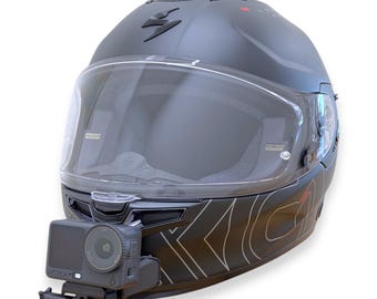 Suporte de queixo Scorpion EXO-GT SP Air para GoPro | Suporte para capacete de motocicleta com câmera de ação