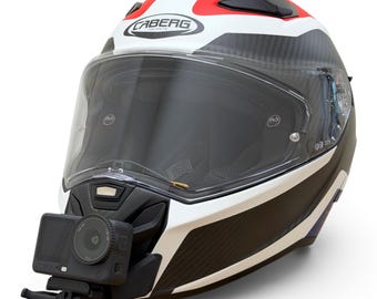 Suporte de queixo Caberg Drift Evo 2 para GoPro | Suporte para capacete de motocicleta com câmera de ação
