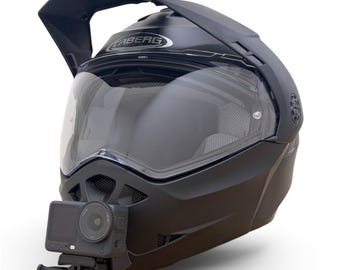 Suporte de queixo Caberg Tourmax X para GoPro | Suporte para capacete de motocicleta com câmera de ação