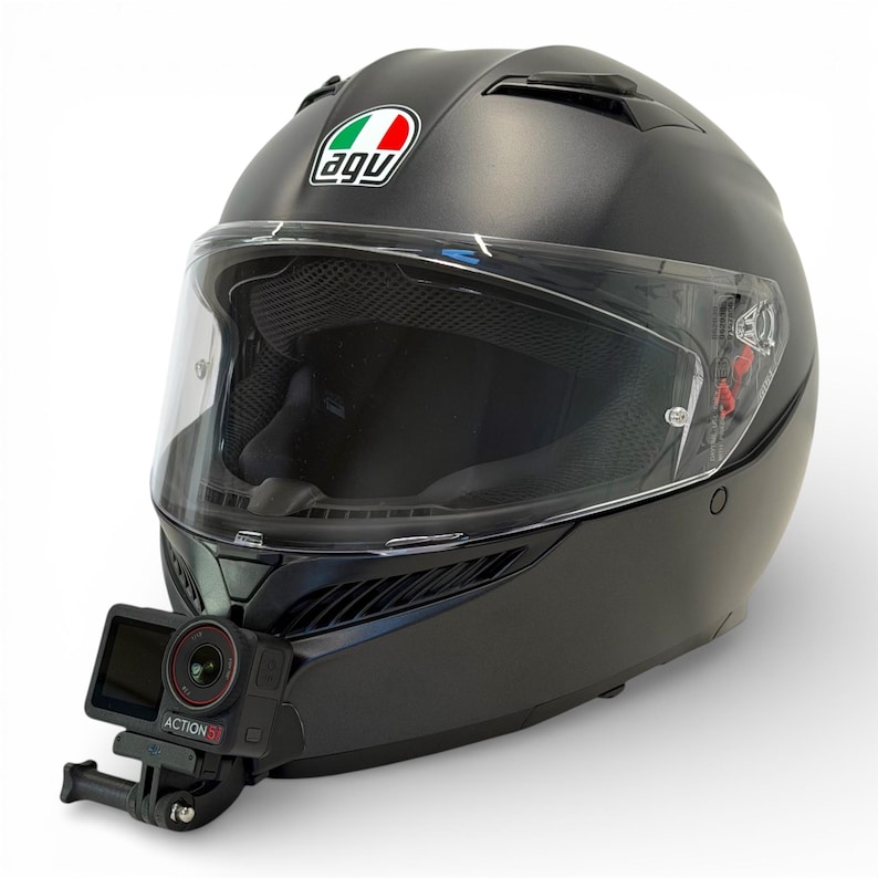 Supporto per mento AGV K3 S per GoPro | Supporto per casco da moto con action cam immagine 1