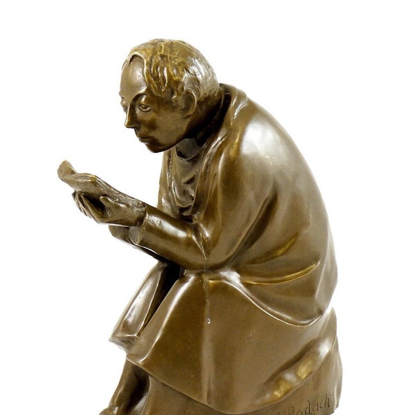 Moderne Bronzeskulptur - Der Buchleser - 1936 - Ernst Barlach - Deutscher Bildhauer - Expressionismus - Realismus