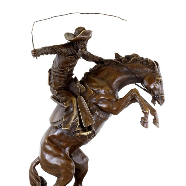 The Bronco Buster - Bronze Figure - Frederic Remington - Sculpture - Statue - Cowboy