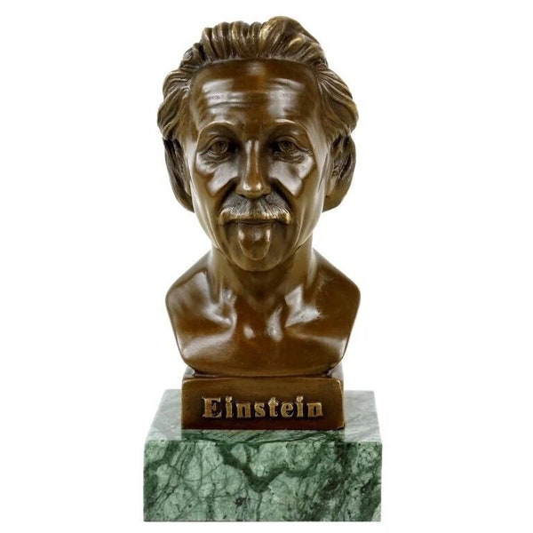 Albert Einstein Tongue Büste - Einstein 's Zunge – Bronze Büste - Skulptur – Bronze Figur - Theoretischer Physiker