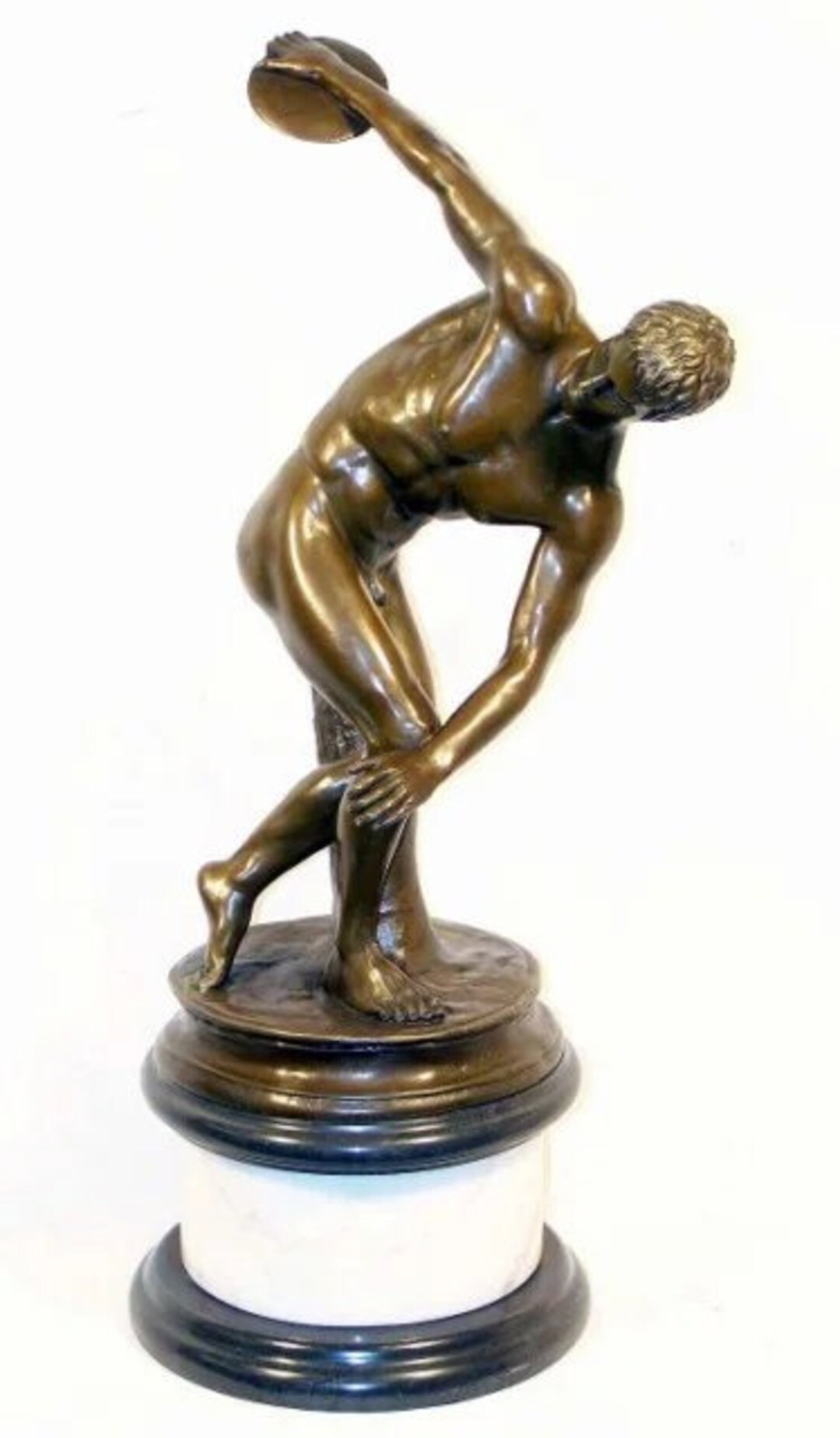 Large Greek Mythology Bronze Figure the Discus Thrower of Myron Greek