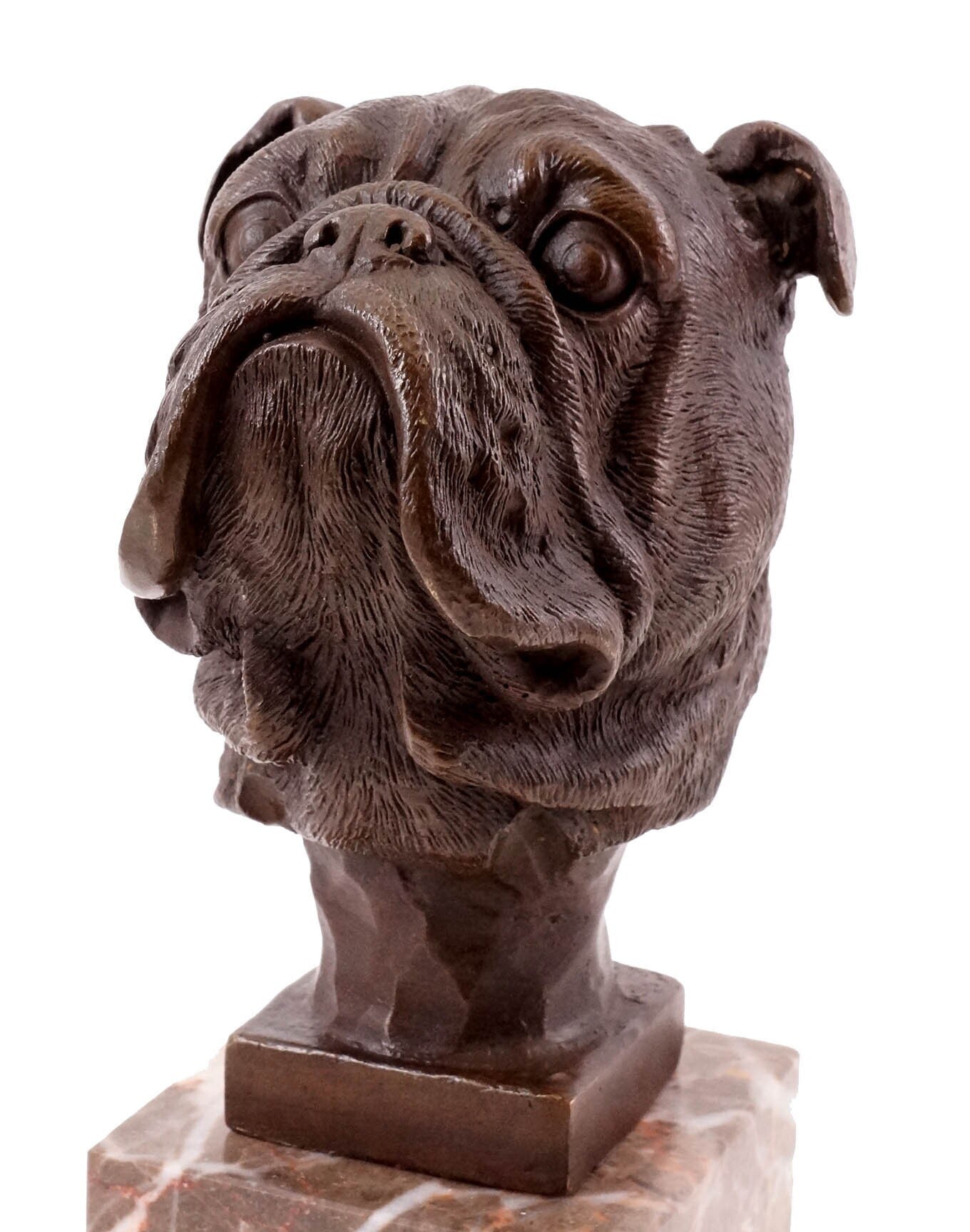  Französische Bulldogge Deko, Coole Bulldogge Figur Statue  Schlüsselschale mit Storage Tray, Big Mouth Harz Hunde Skulptur, Modern  Bulldog Sculpture für Flur Wohnzimmer Süßigkeiten Aufbewahrung ( Color