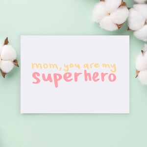 Moederdag wenskaarten gepersonaliseerd, wit A2-formaat voorgesneden met bruine envelop | Tuinmoeder cadeauaccessoire, bedrukt aangepast bericht binnenin