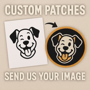 Parche personalizado con tu mascota - Parches bordados para mascotas - Parches con retrato de tu mascota - Los mejores regalos