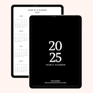 2025 Digital Planner, Digital Goodnotes Planner, Planner, Hyperlinked Digital Planner