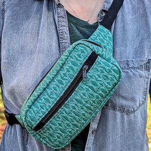 Athletic Green Crossbody Belt bag