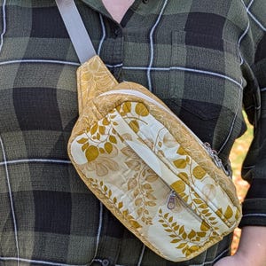 Golden Crossbody Belt Bag