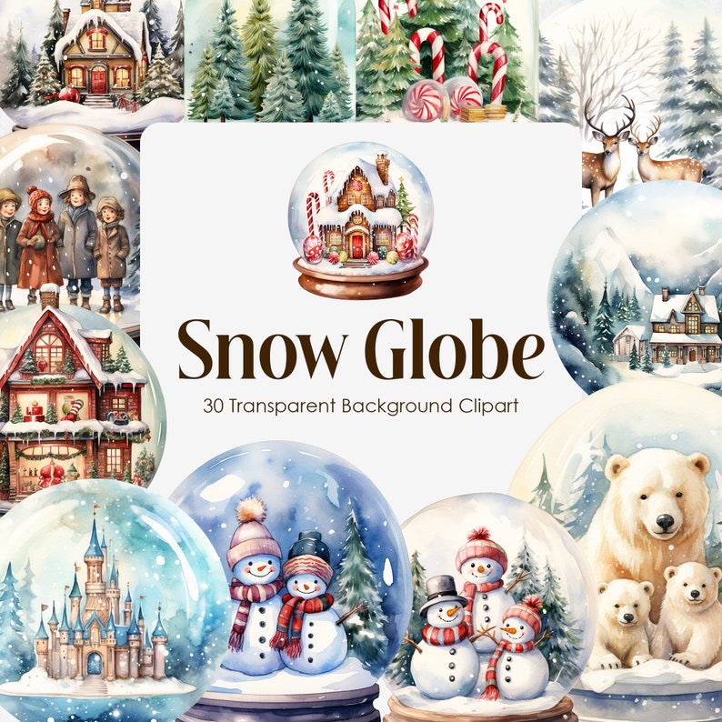 Cute Christmas Snow Globes 