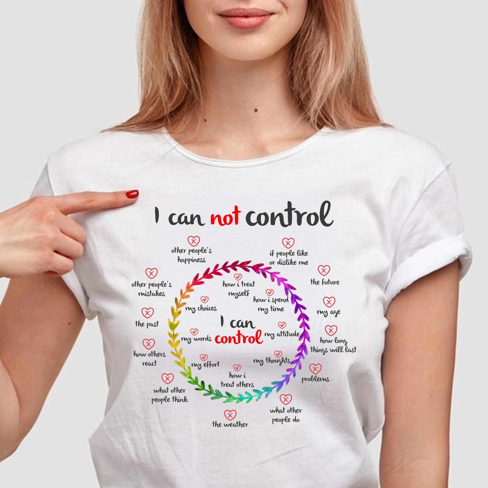 What I Can & Can’t Control Circle Chart – Mental Health Awareness ...