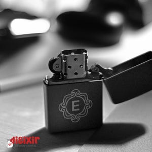 Custom Name Engraved Lighter – Personalized Refillable Metal Lighter • 10 Design Options • Unique Gift Idea
