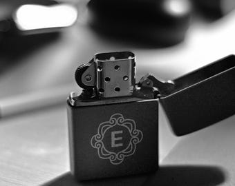 Encendedor de metal grabado personalizado, regalo recargable personalizado