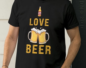 Lustiges Bier T-Shirt mit Spruch | Perfekt für Malle & Vatertag | Männergeschenk | Ideal für Kegeltouren und Grillpartys | Herren T-Shirt