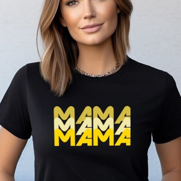 Goldenes Mama T-Shirt | Muttertag Geschenk | Mutterliebe Shirt | Geburtstag | Mama | Damen T-Shirt
