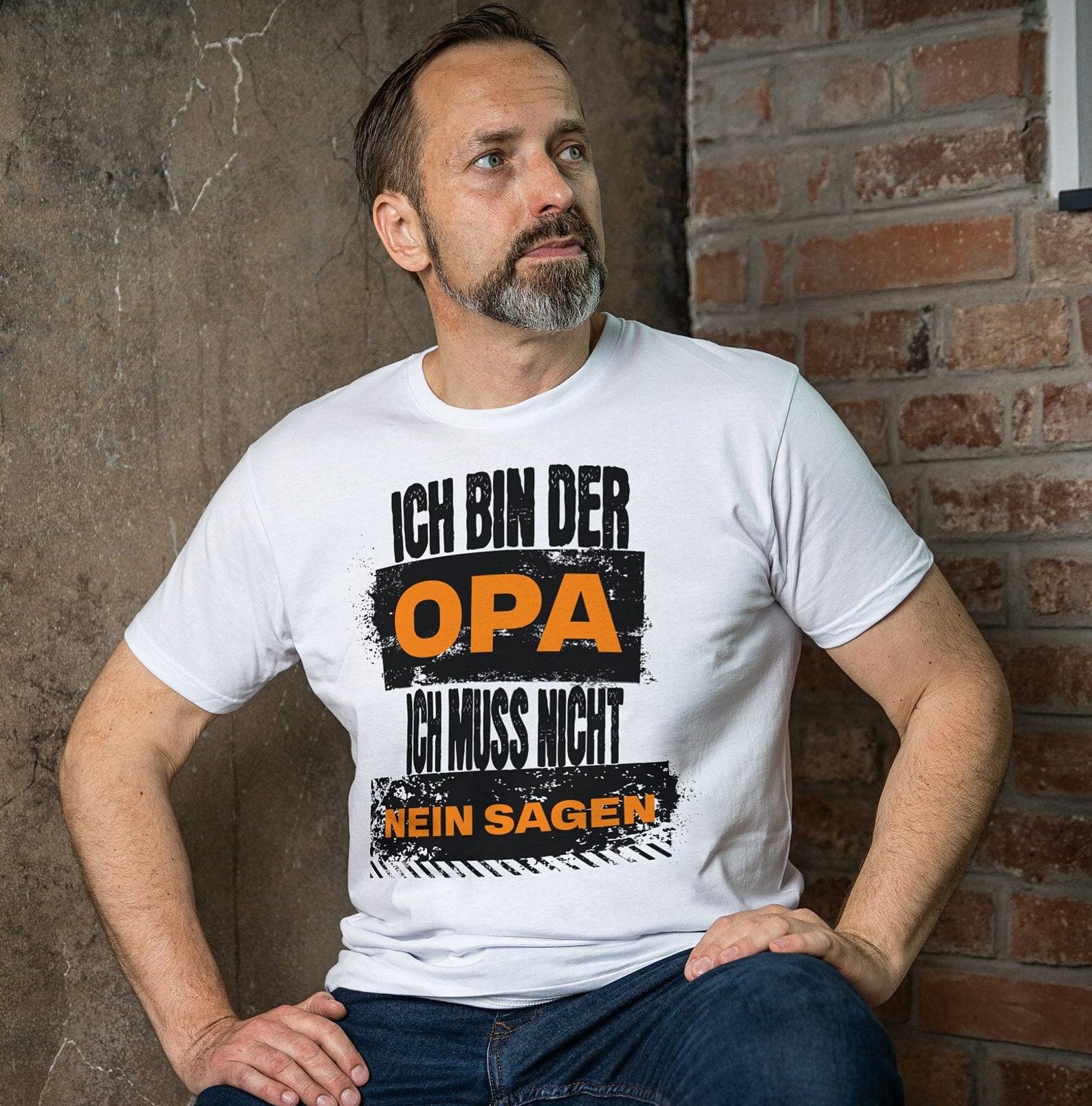 Wir Essen Jetzt Opa T-Shirt - Lustiges Funshirt Mit Komma-Fehler Design
