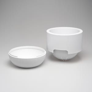 Self Watering Planter The Onyx  2 Piece Plant Pot with Hidden Drip Tray Low Maintenance Plant Pot Flower Pot