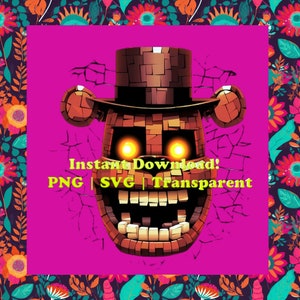 Five Nights at Freddy&#39;s PNG SVG: Cyfrowy plik Fazbear (do natychmiastowego pobrania)